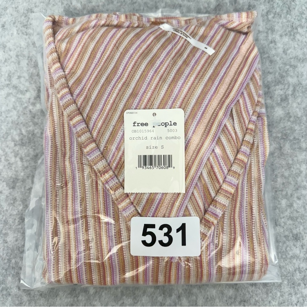 FREE PEOPLE Orchid Rain Autumn Nights Back Wrap Top size Small NEW with TAG - Picture 15 of 15